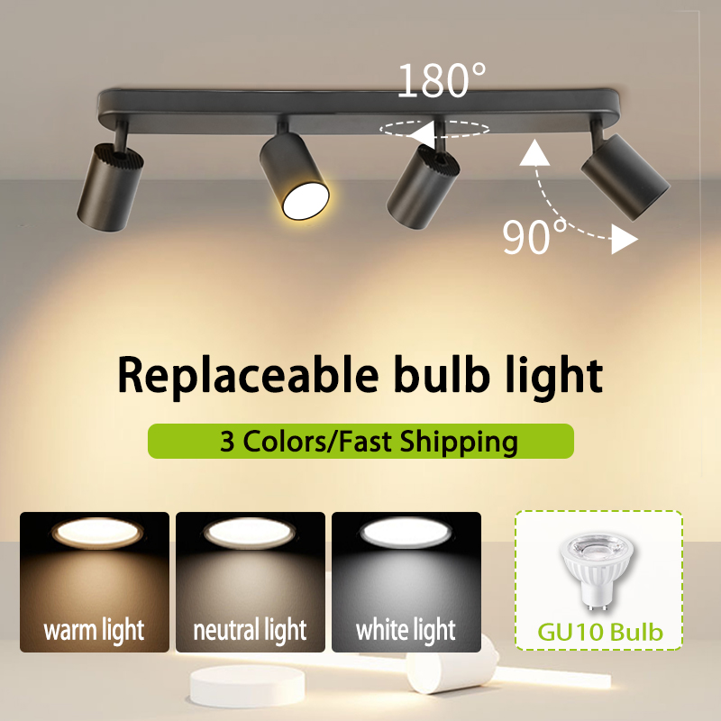 Commercial Kitchen Ceiling - GU10 Светодиодный трековый светильник 110-220 В,