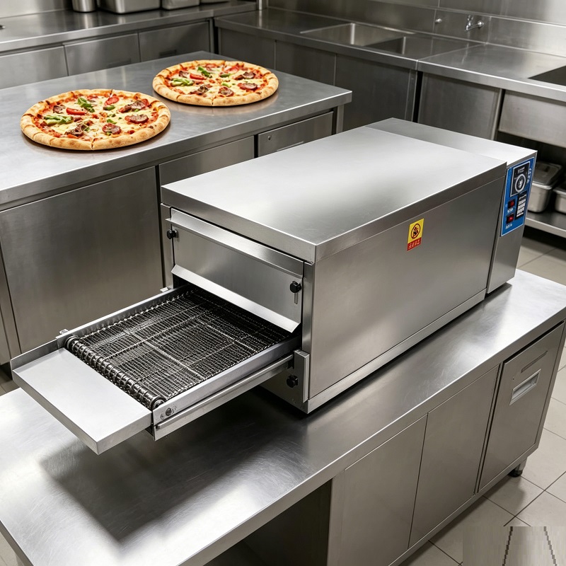 Промышленная газовая печь для  – обзор и цена Pizza Conveyor Oven