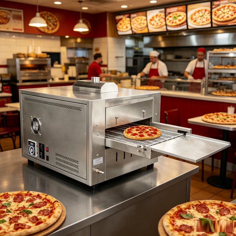 Промышленная газовая печь для  – обзор и цена Pizza Conveyor Oven
